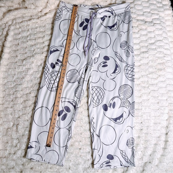 Disney Women’s Pajama Bottoms - White with Black Mickey Mouse Design - Picture 6 of 12